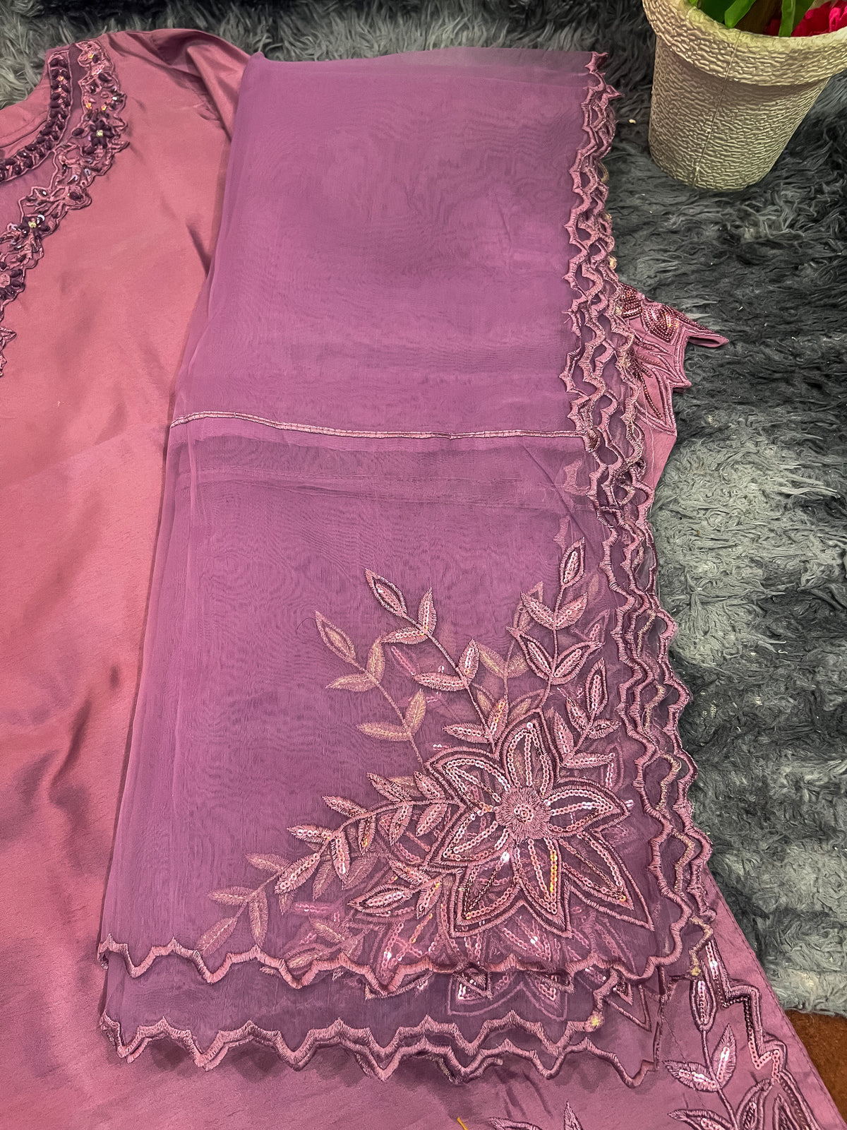 A Royal Super Kattan Flapper | Elegant Embroidered Ladies Dress