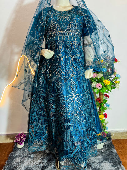 Premium Net Maxi Dress | Elegant & Stylish Ladies Collection