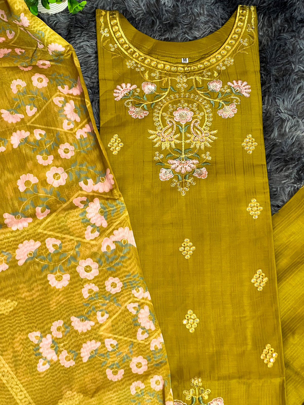 Premium Embroidered Doria Cotton Dress | Elegant Ladies Collection