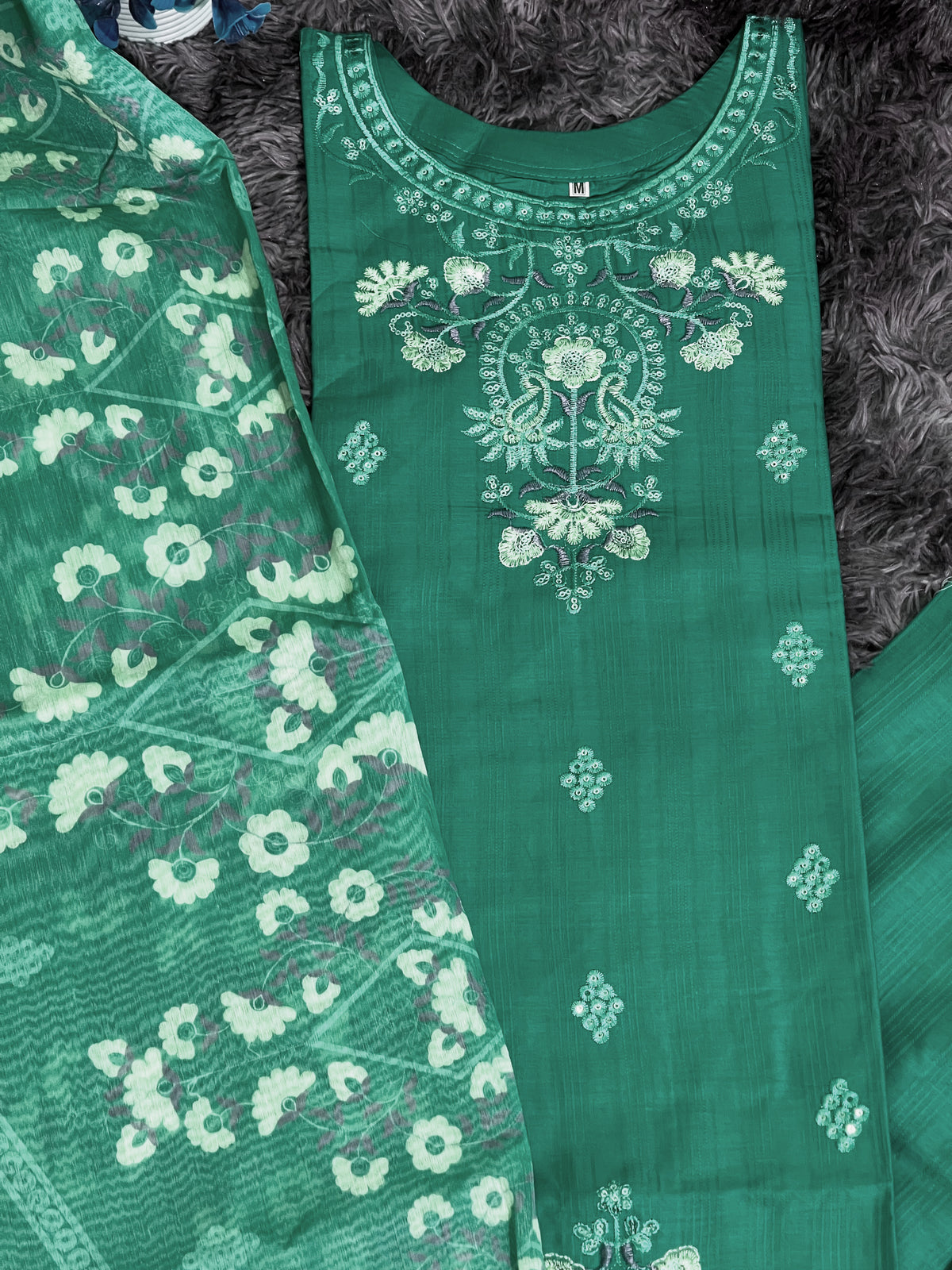 Premium Embroidered Doria Cotton Dress | Elegant Ladies Collection