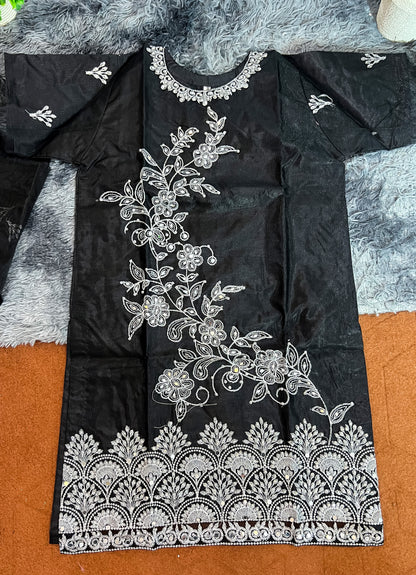 Luxury Embroidered 3-Piece Suit Flapper Style