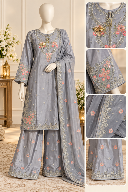 Elegant Organza Flapper Frock | Stylish Women’s Dress