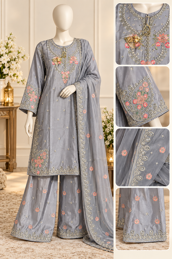 Elegant Organza Flapper Frock | Stylish Women’s Dress