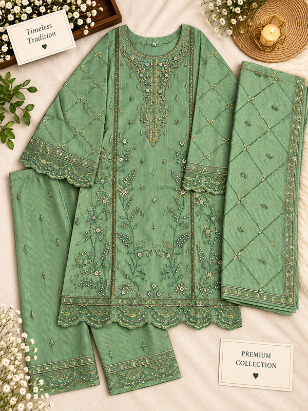3D Luxe – Premium Embroidered 3-Piece Suit ✨