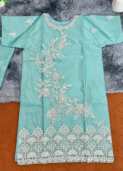 Luxury Embroidered 3-Piece Suit Flapper Style