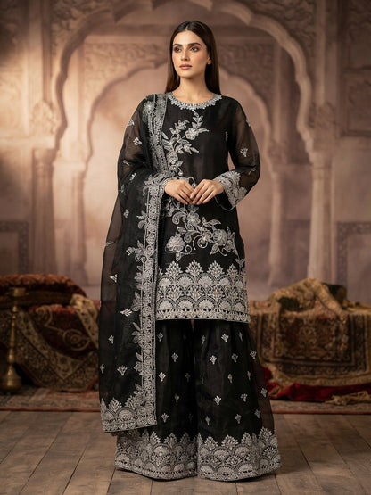 Luxury Embroidered 3-Piece Suit Flapper Style