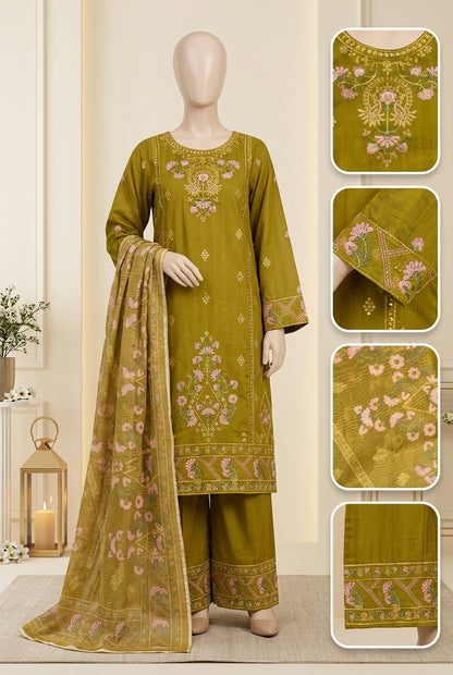 Premium Embroidered Doria Cotton Dress | Elegant Ladies Collection