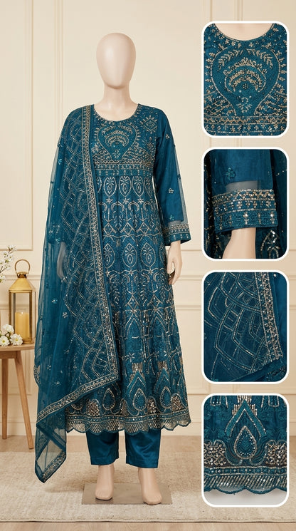 Premium Net Maxi Dress | Elegant & Stylish Ladies Collection